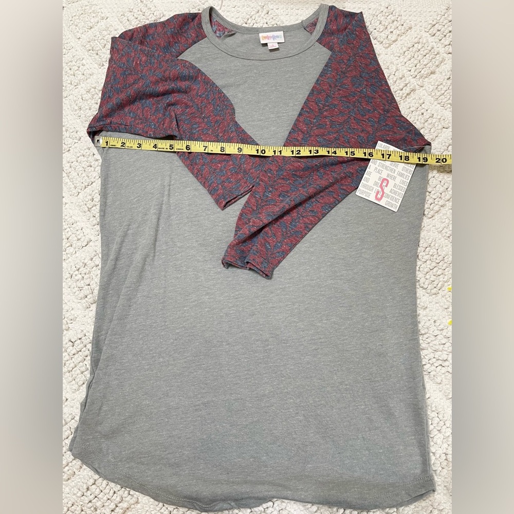 LuLaRoe Randy Raglan Baseball Tee Small Vintage NWT